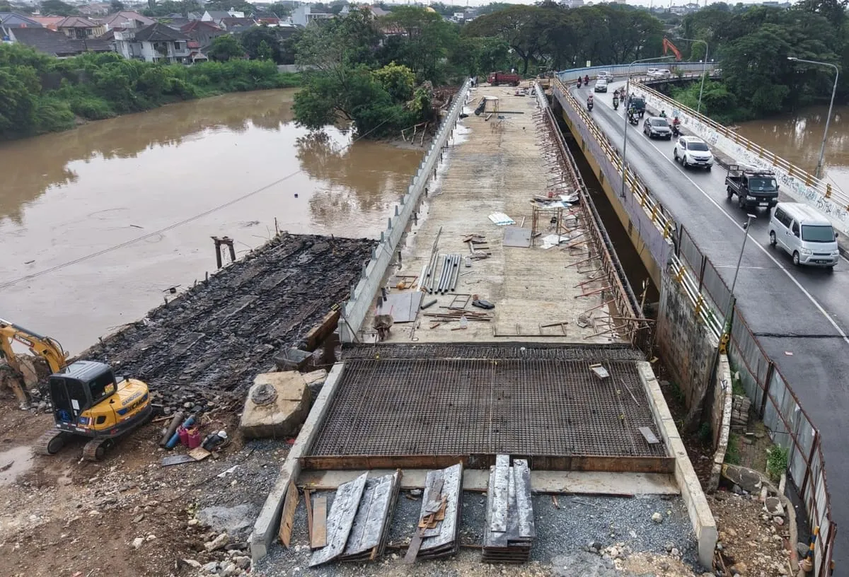 Kementerian PU Pulihkan Konektivitas Bekasi, Progres Jembatan Kemang Capai 92%