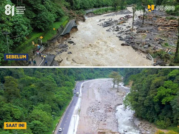 Kementerian PU Rampungkan Penanganan Lembah Anai, Pulihkan Konektivitas Utama Sumatera Barat