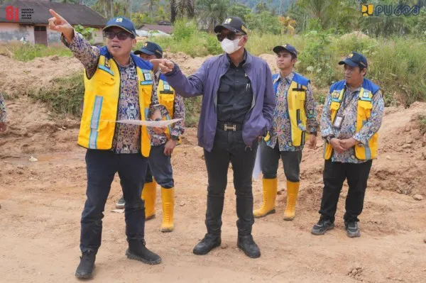 Menteri Dody Tinjau Pembangunan Sabo Dam di Sungai Aek Sigala-gala, Percepat Penanganan Pascabanjir