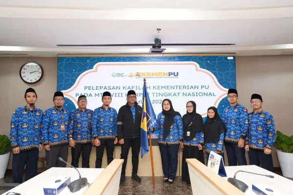 Kementerian PU Lepas 20 Kafilah untuk Berlaga pada MTQ VIII KORPRI Tingkat Nasional 2026