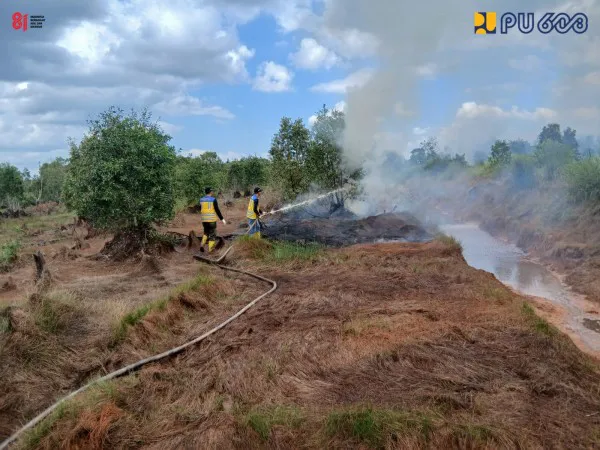Kementerian PU Dukung Penanganan Karhutla di Kabupaten Banjar melalui Kesiapsiagaan Sumber Daya Air